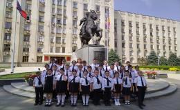 5 сентября обучающиеся 4 А класса приняли участие в экскурсии "Краснодар - град Казачий. 
